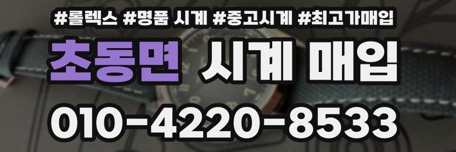 초동면 시계 매입
