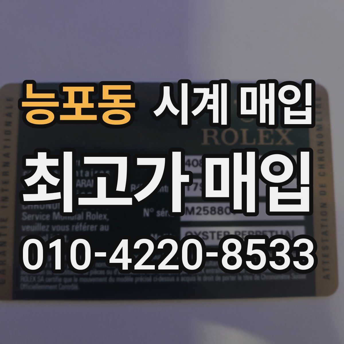 능포동 시계 매입
