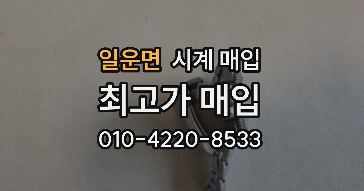 일운면 시계 매입