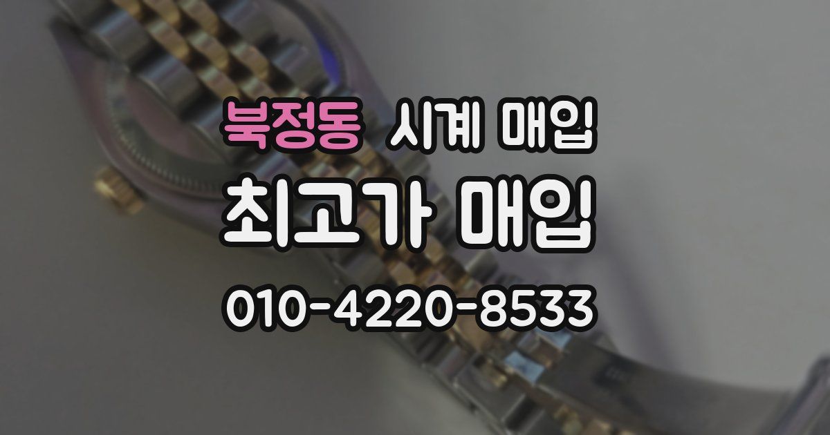 북정동 시계 매입