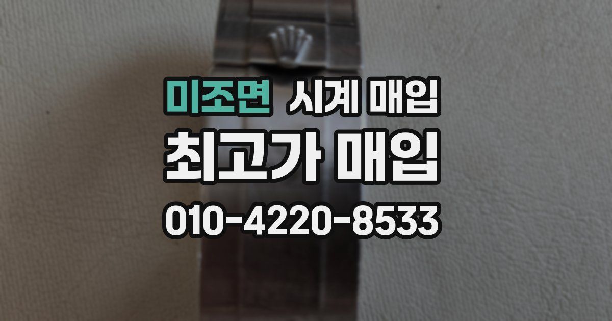 미조면 시계 매입