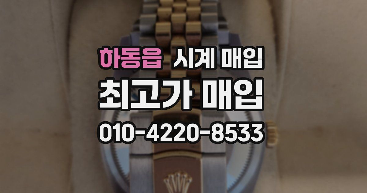 하동읍 시계 매입