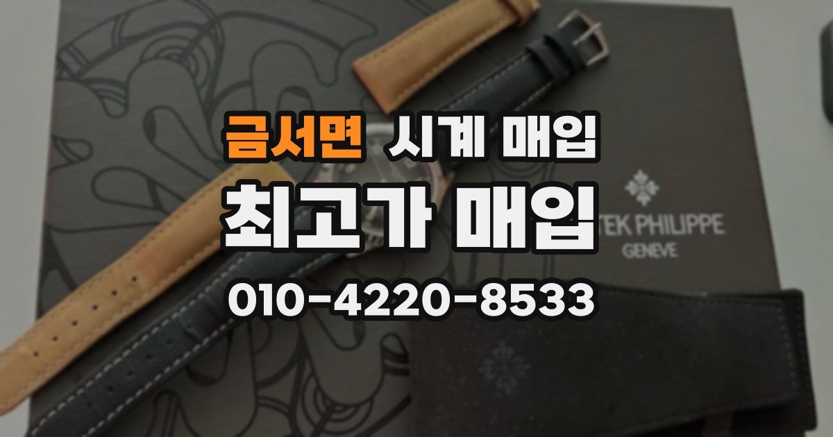 금서면 시계 매입