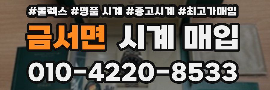 금서면 시계 매입