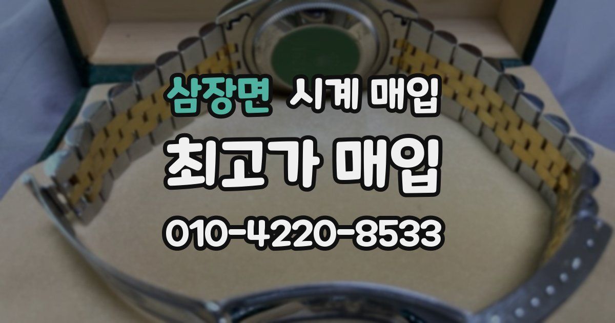 삼장면 시계 매입