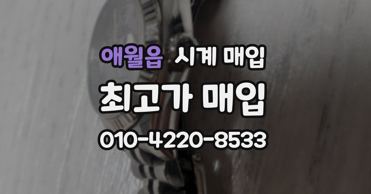 애월읍 시계 매입