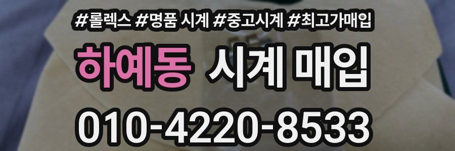 하예동 시계 매입
