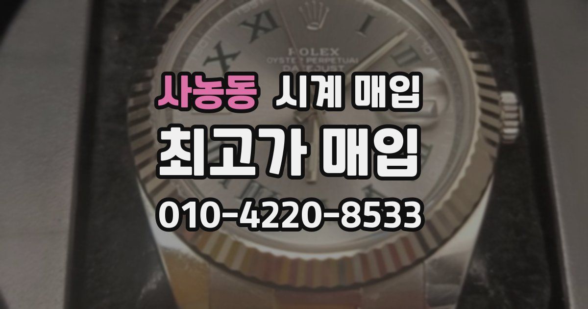 사농동 시계 매입