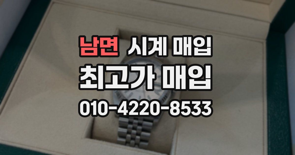 남면 시계 매입