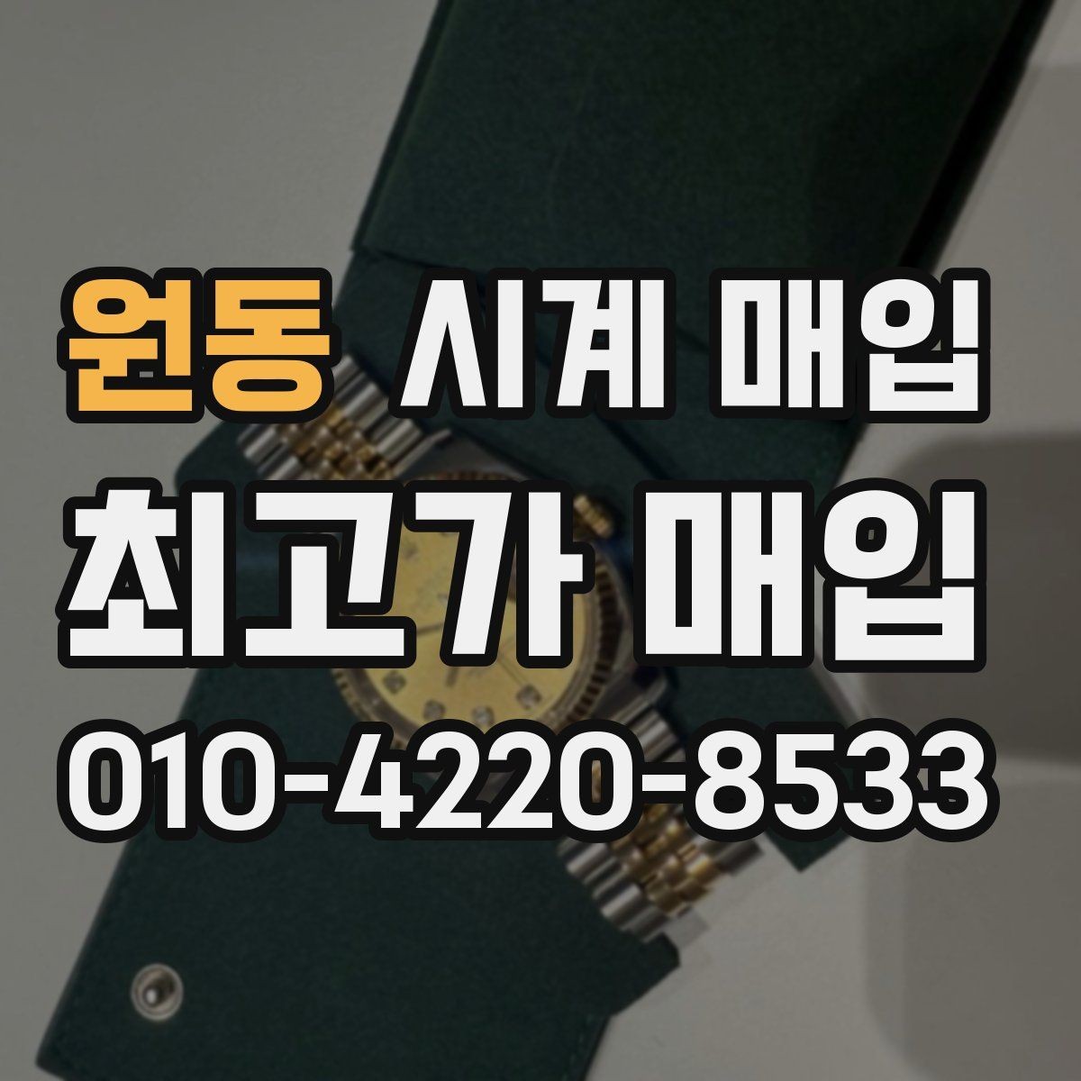 원동 시계 매입 업체 비교할 때 확인할 핵심 항목