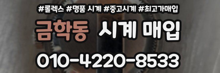 금학동 시계 매입