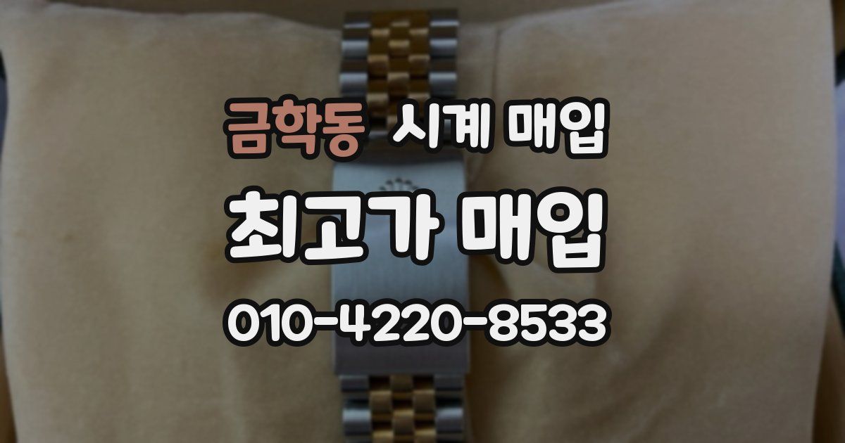 금학동 시계 매입