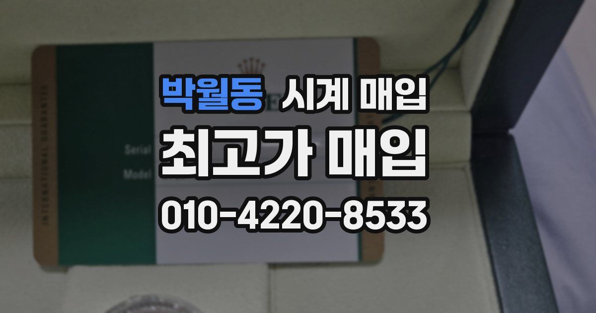 박월동 시계 매입