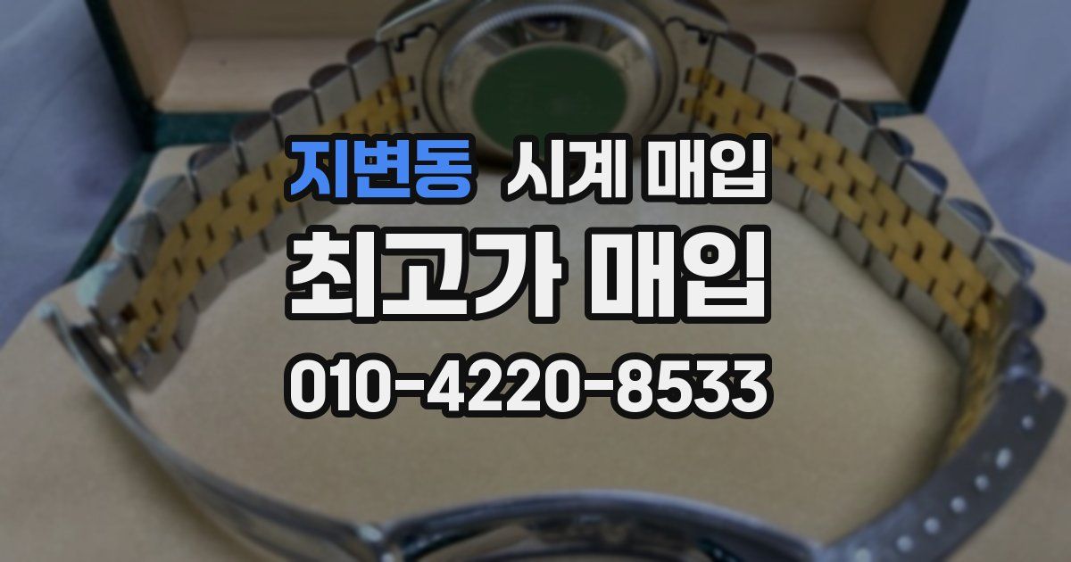 지변동 시계 매입