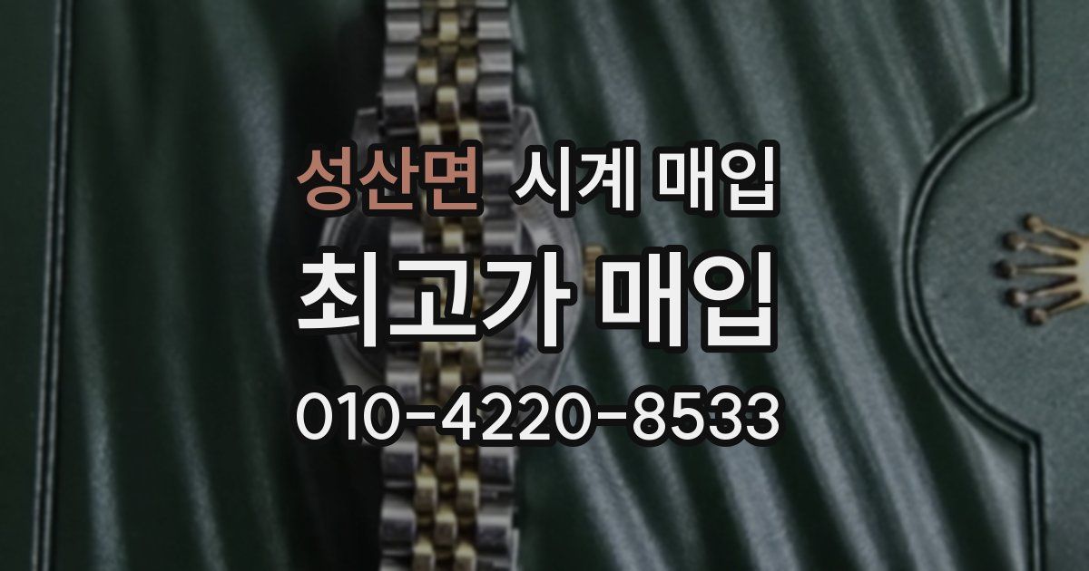 성산면 시계 매입