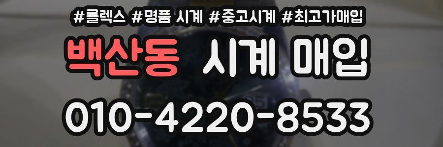 백산동 시계 매입