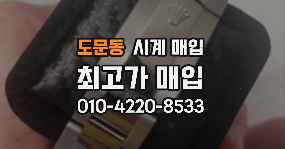 도문동 시계 매입