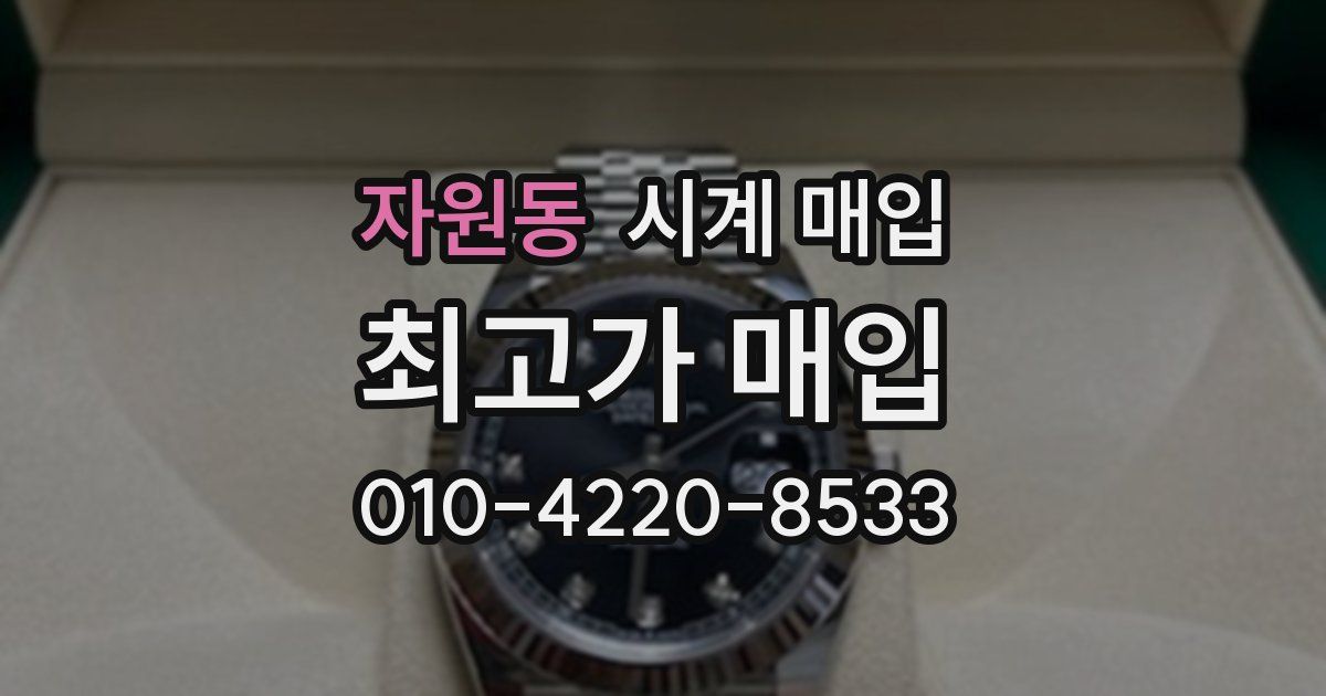 자원동 시계 매입