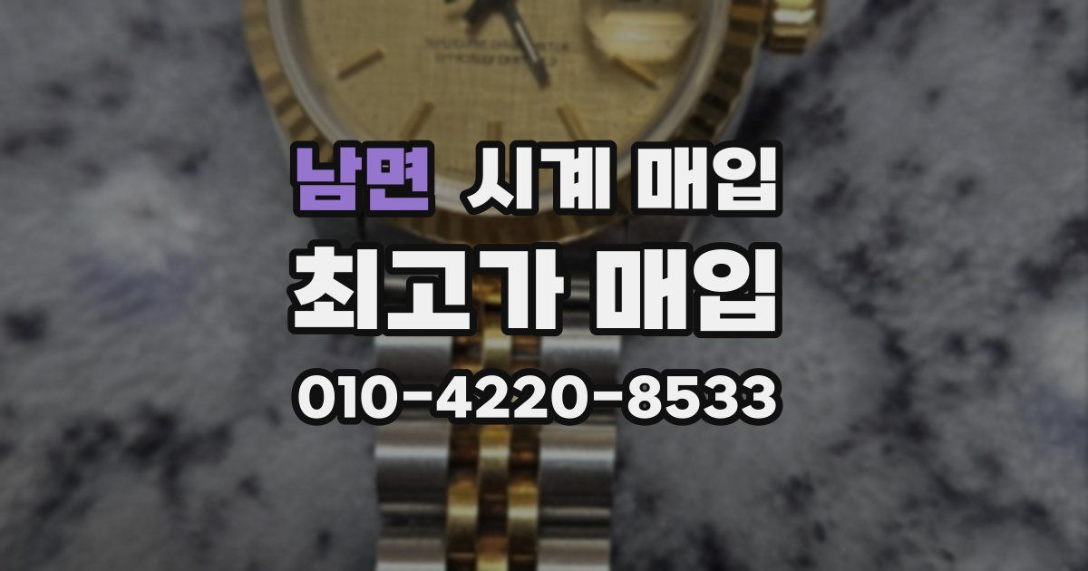 남면 시계 매입
