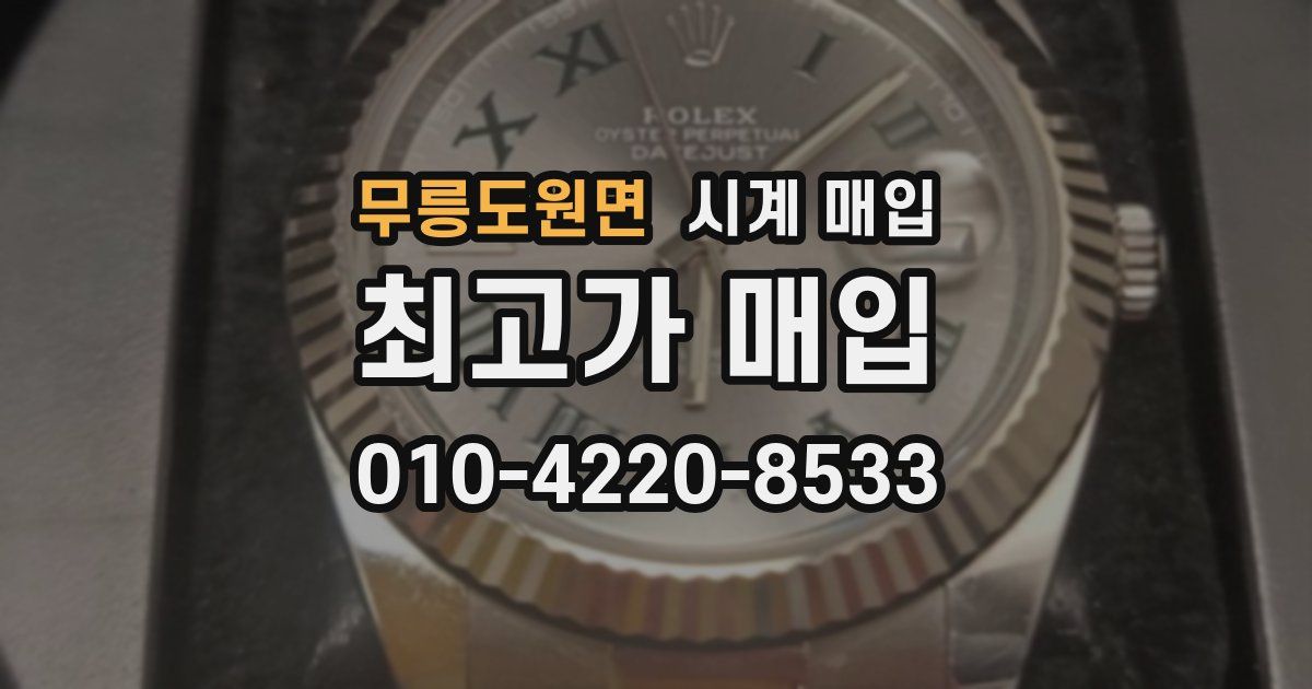 무릉도원면 시계 매입