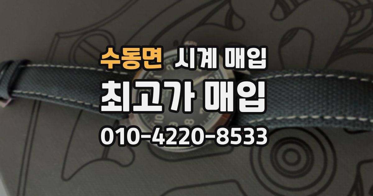 수동면 시계 매입