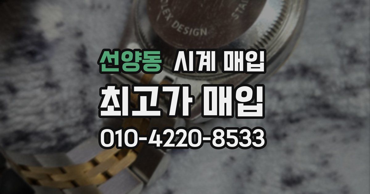 선양동 시계 매입