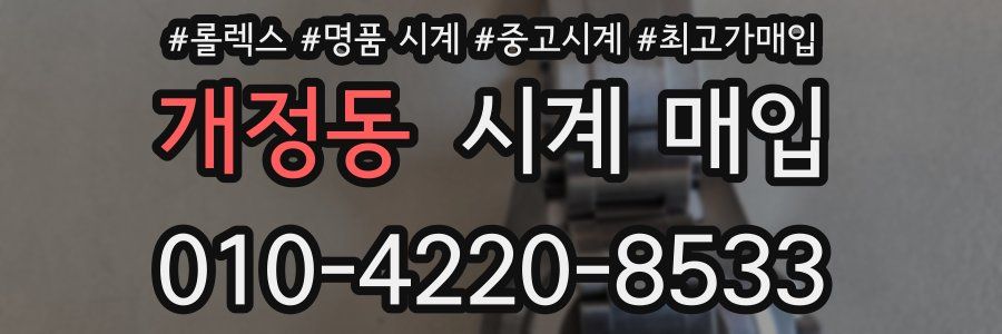 개정동 시계 매입