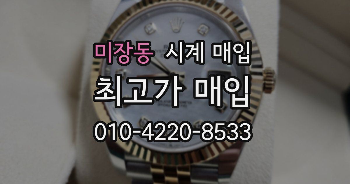 미장동 시계 매입