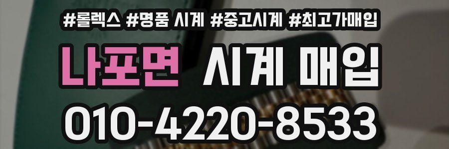 나포면 시계 매입