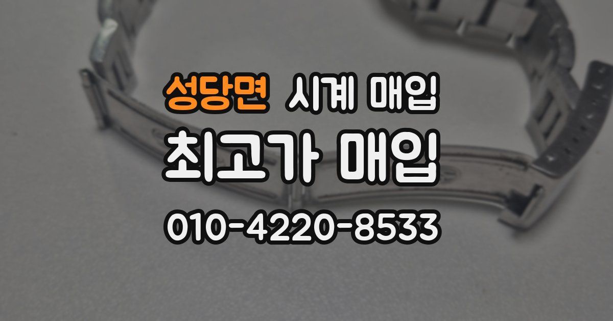 성당면 시계 매입