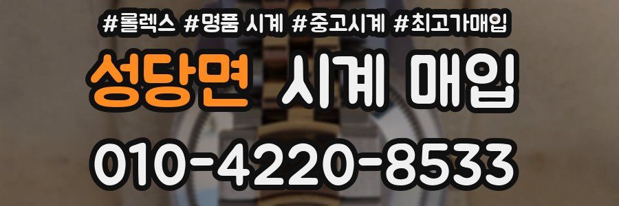 성당면 시계 매입