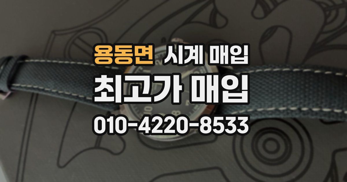 용동면 시계 매입