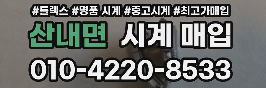 산내면 시계 매입