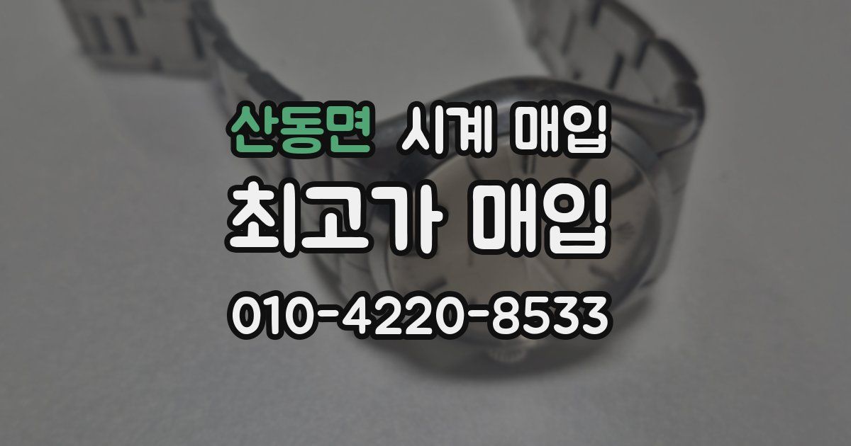 산동면 시계 매입
