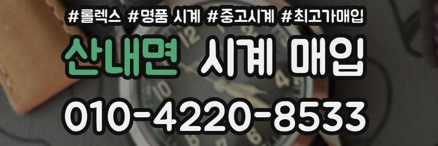 산내면 시계 매입