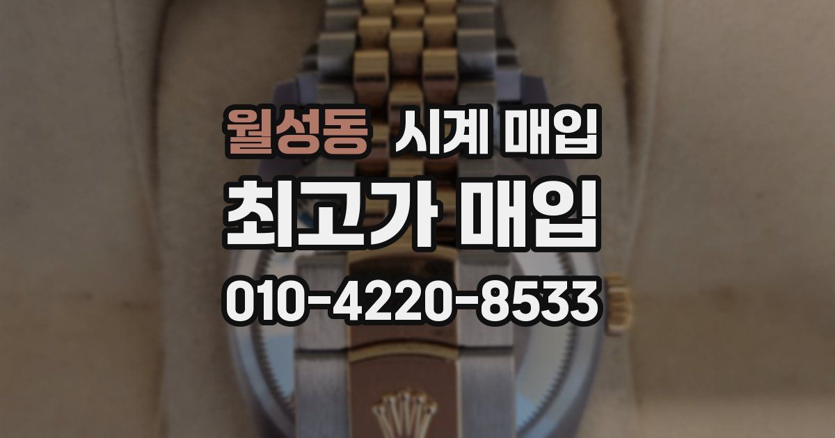 월성동 시계 매입