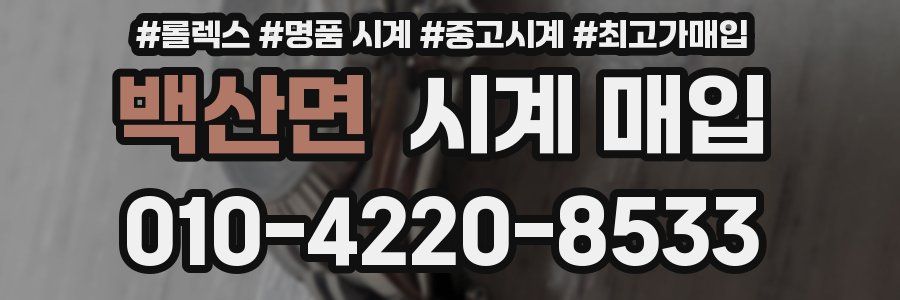 백산면 시계 매입