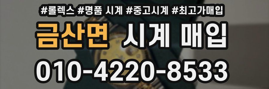 금산면 시계 매입