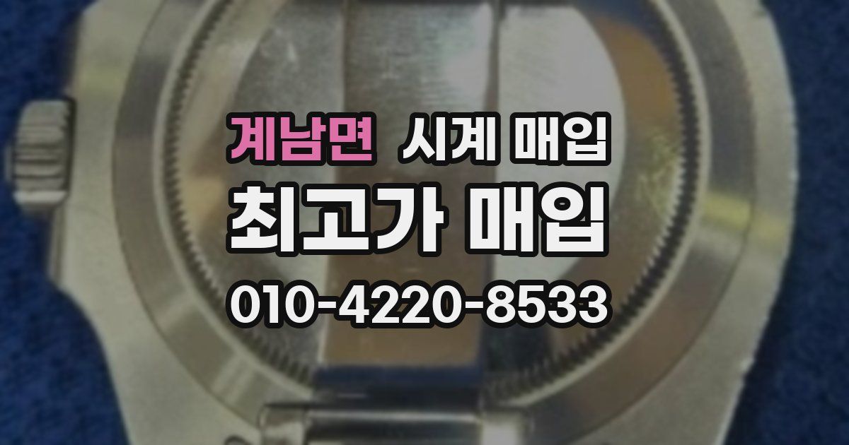 계남면 시계 매입