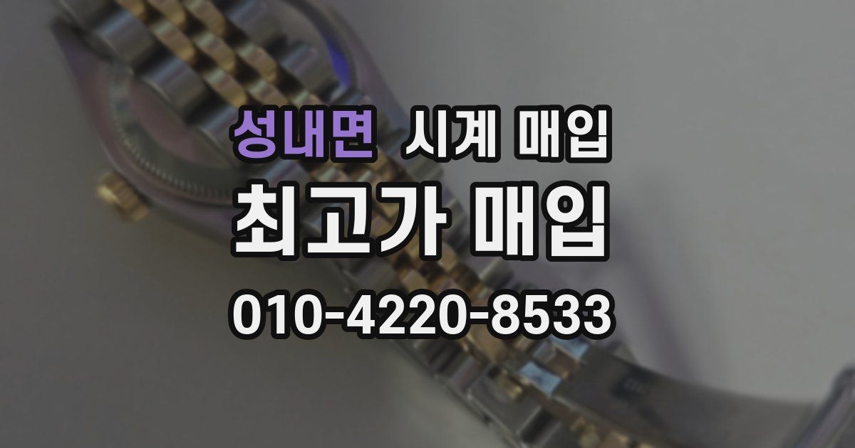 성내면 시계 매입