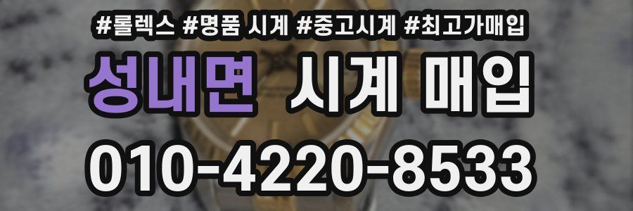성내면 시계 매입