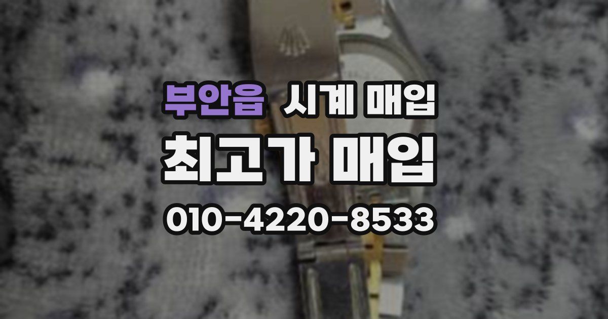 부안읍 시계 매입