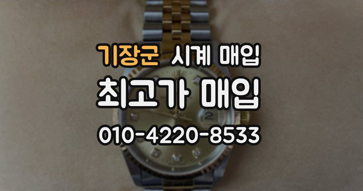 기장군 시계 매입