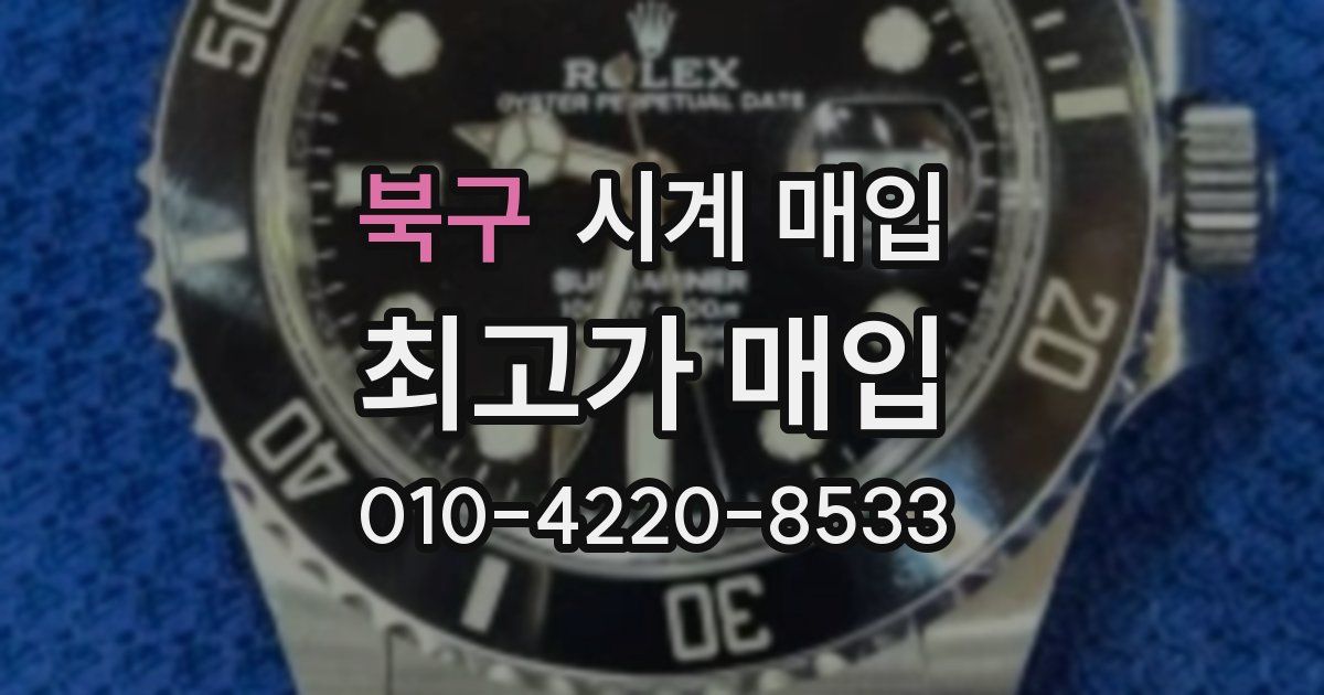 북구 시계 매입