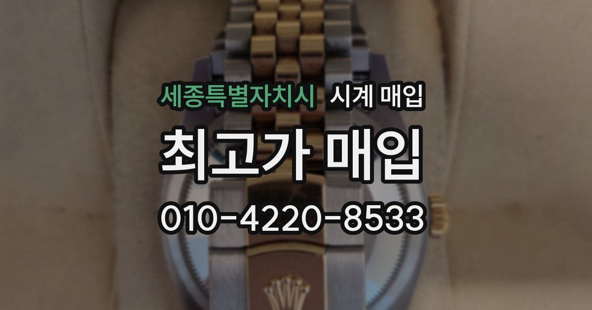 세종특별자치시 시계 매입