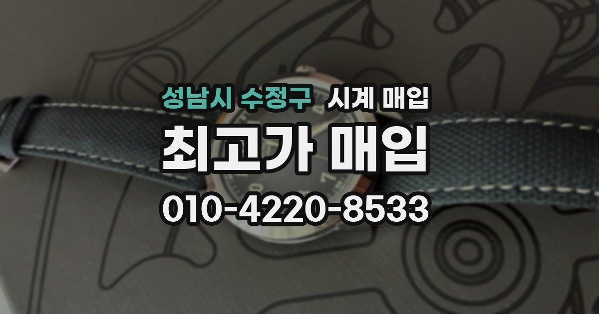성남시 수정구 시계 매입