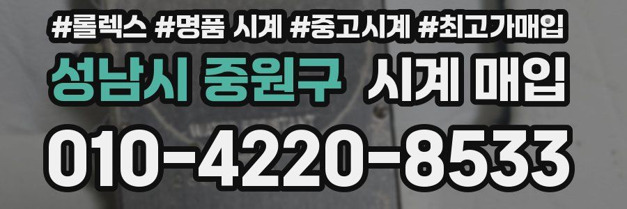 성남시 중원구 시계 매입