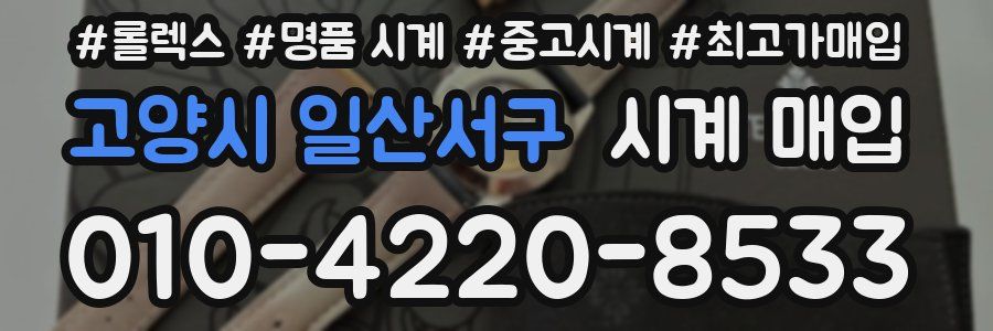 고양시 일산서구 시계 매입