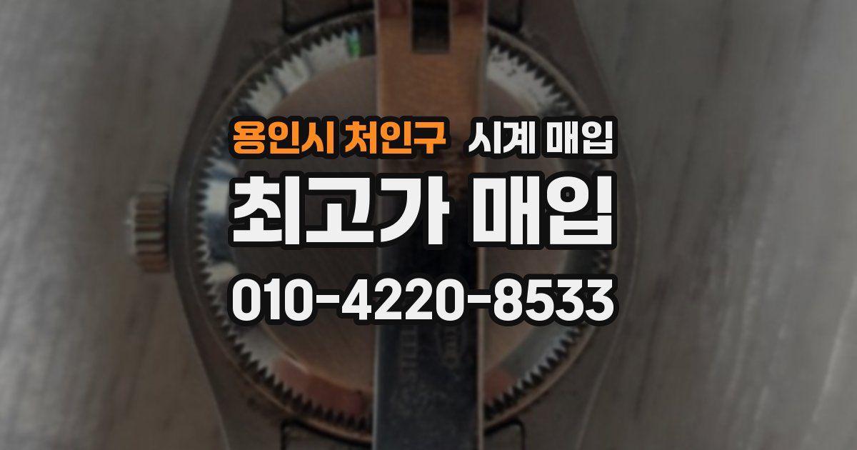 용인시 처인구 시계 매입