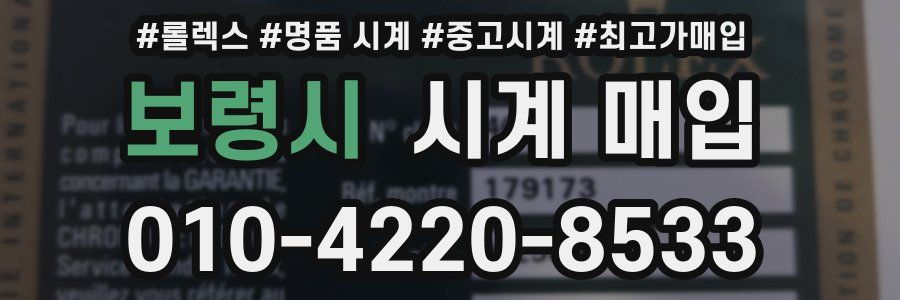 보령시 시계 매입
